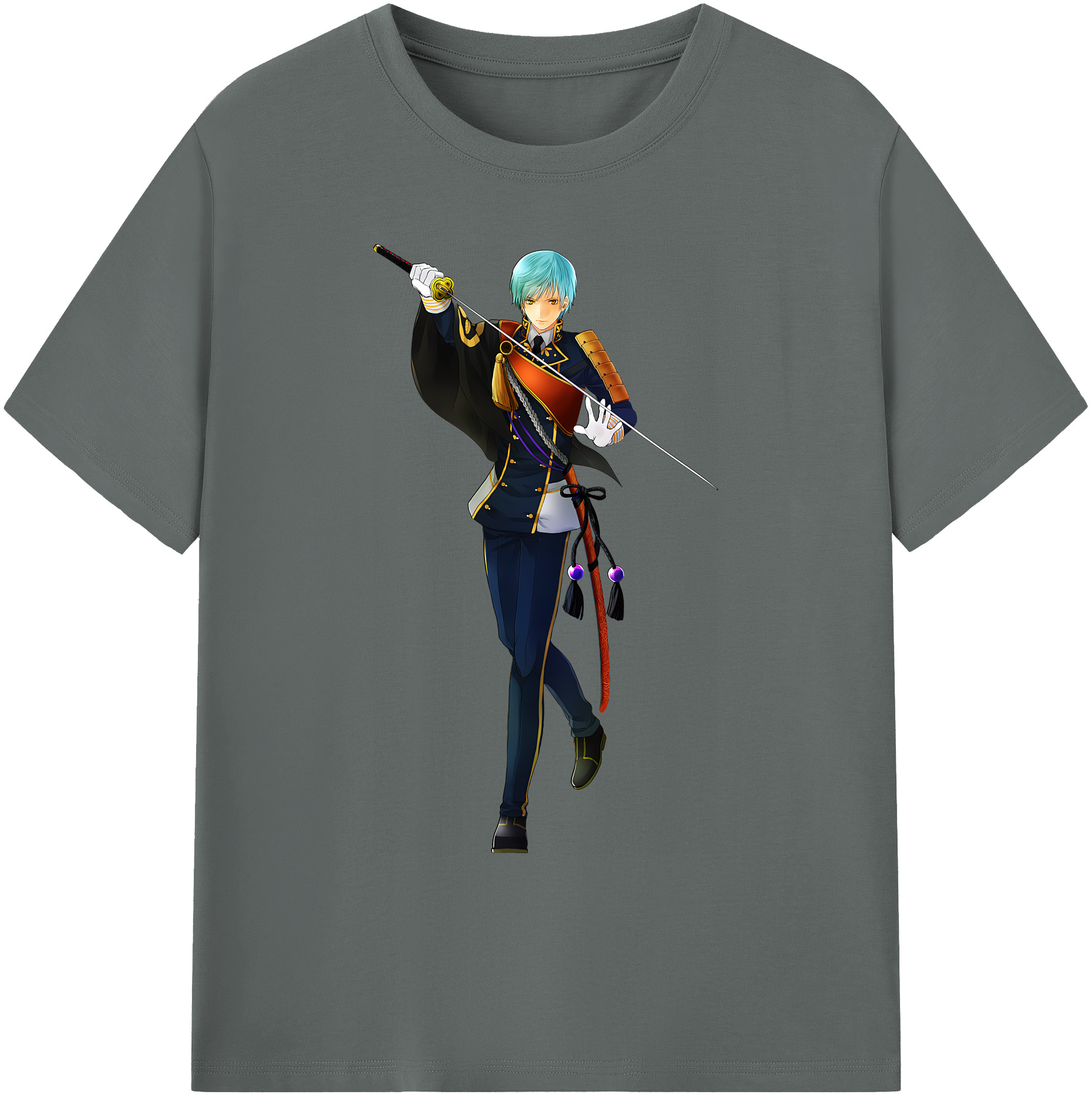（画像用） 刀剣乱舞 Touken Ranbu 綿100％ メンズ半袖Tシャツ｜肌触りやわらか＆通気性